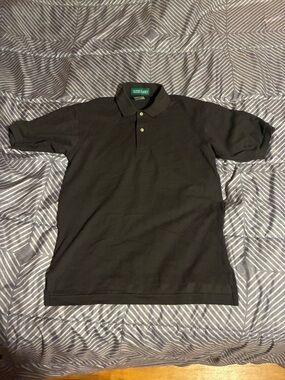 Chaps Men's Black Short-Sleeve Polo